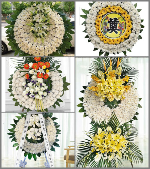 安徽阜阳市阜南县洪河桥镇钐岗村花圈速递